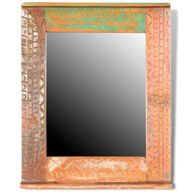 Reclaimed Solid Wood Bathroom Vanity Cabinet Set With Mirror