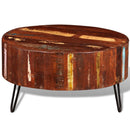 Reclaimed Solid Wood Round Coffee Table