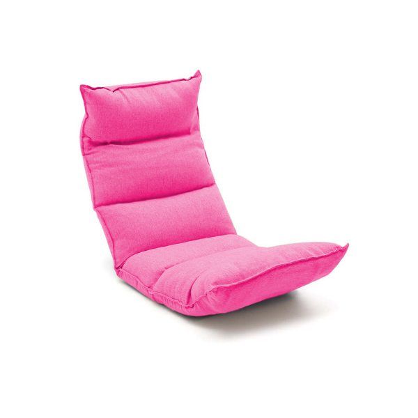 Foldable Tatami Floor Lounge Chair Recliner Lazy Couch Pink