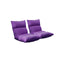 Lounge Floor Recliner Adjustable Lazy Sofa Bed Folding Chair Purple