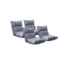 Lounge Floor Recliner Adjustable Lazy Sofa Bed Folding Chair Grey