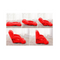 Foldable Cushion Adjustable Lazy Recliner Chair With Armrest Red