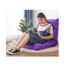 Lounge Floor Recliner Adjustable Lazy Sofa Bed Folding Chair Purple