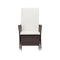 Reclining Garden Chair With Cushions Poly Rattan Brown