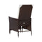Reclining Garden Chair With Cushions Poly Rattan Brown