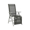 Reclining Garden Chairs 2 Pcs Textilene And Aluminum Silver