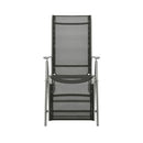 Reclining Garden Chairs 2 Pcs Textilene And Aluminum Silver