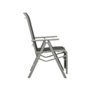 Reclining Garden Chairs 2 Pcs Textilene And Aluminum Silver