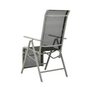 Reclining Garden Chairs 2 Pcs Textilene And Aluminum Silver