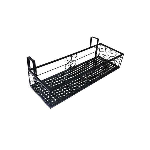 Rectangle Plant Holder Stand Hanging Pot Basket Garden Wall Rack Shelf