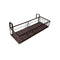 Rectangle Plant Holder Stand Hanging Pot Basket Garden Wall Rack Shelf