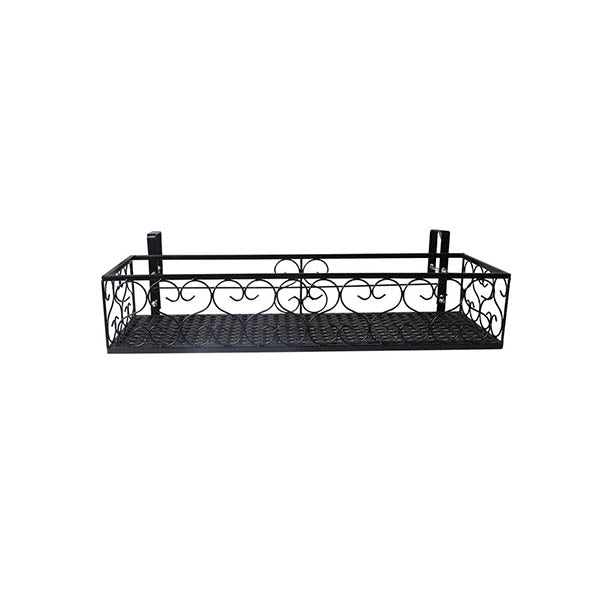 Rectangle Plant Holder Stand Hanging Pot Basket Garden Wall Rack Shelf