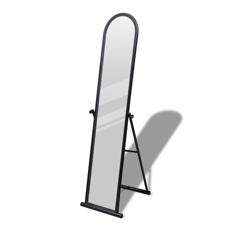 Rectangular Free Standing Floor Mirror Full Length - Black