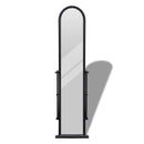 Rectangular Free Standing Floor Mirror Full Length - Black