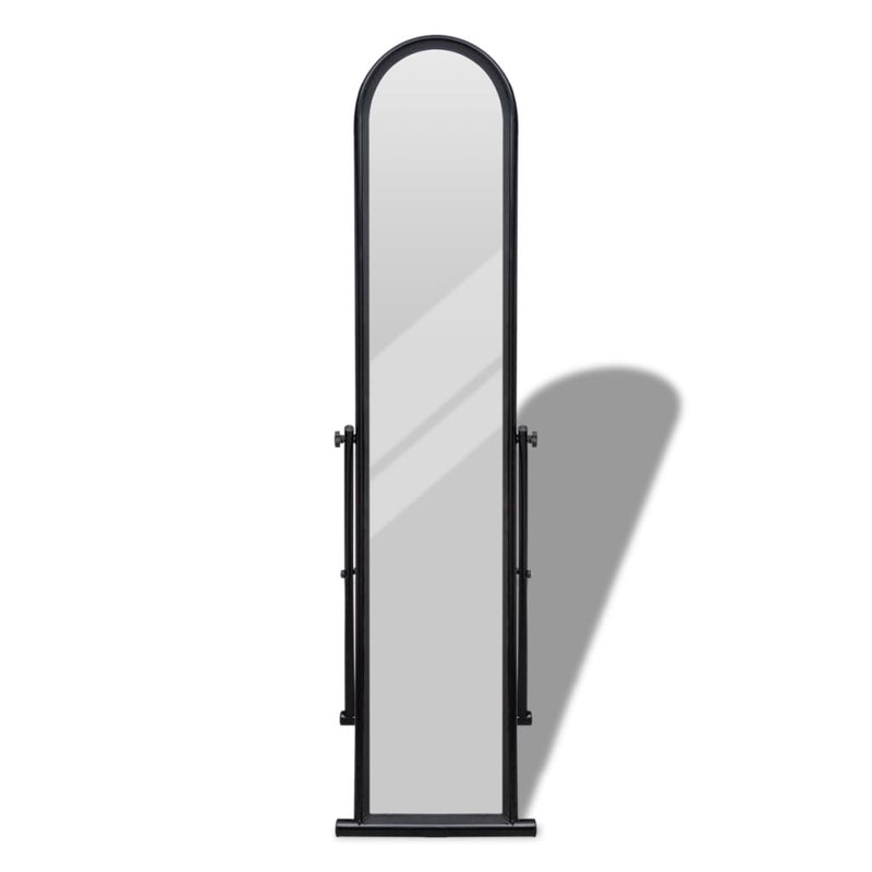 Rectangular Free Standing Floor Mirror Full Length - Black