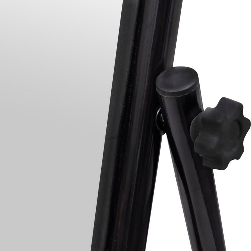 Rectangular Free Standing Floor Mirror Full Length - Black