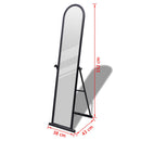 Rectangular Free Standing Floor Mirror Full Length - Black