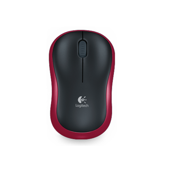 Red Logitech Wireless Mouse M185
