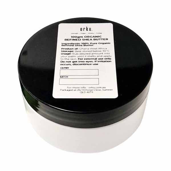Refined Shea Butter Jar Certified Organic