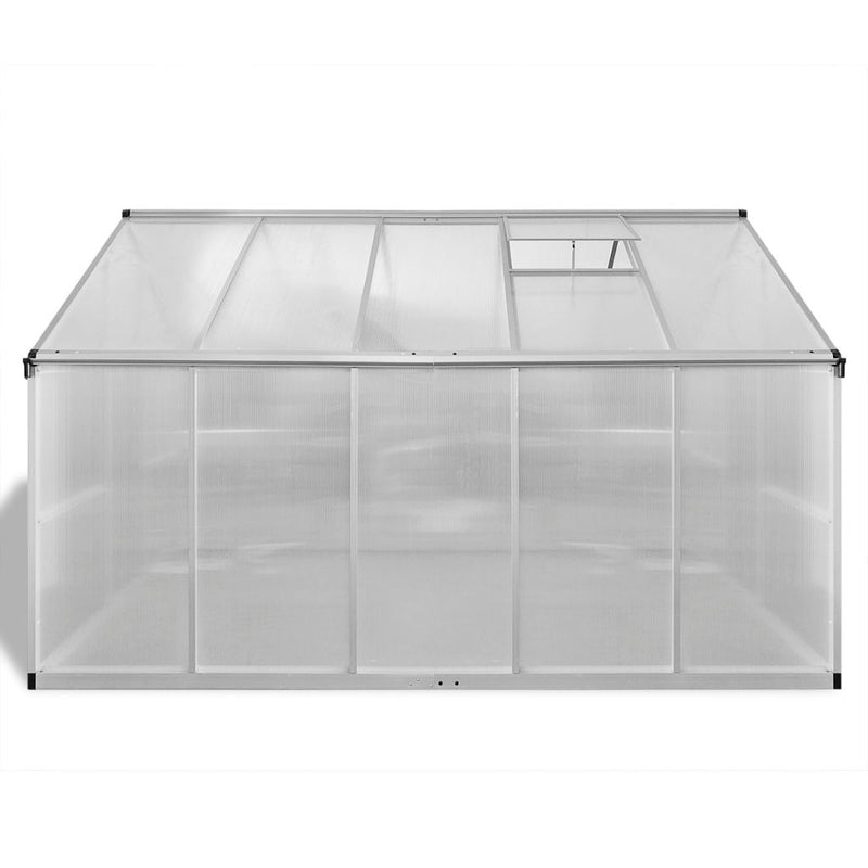 Reinforced Aluminum Greenhouse with Base Frame (7.55 m²)