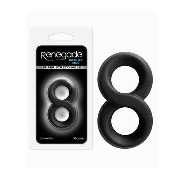 Renegade Infinity Ring  Cock And Ball Rings Black