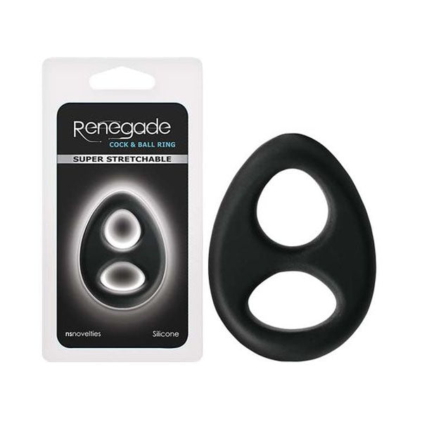 Renegade Romeo Soft Ring Cock And Balls Black