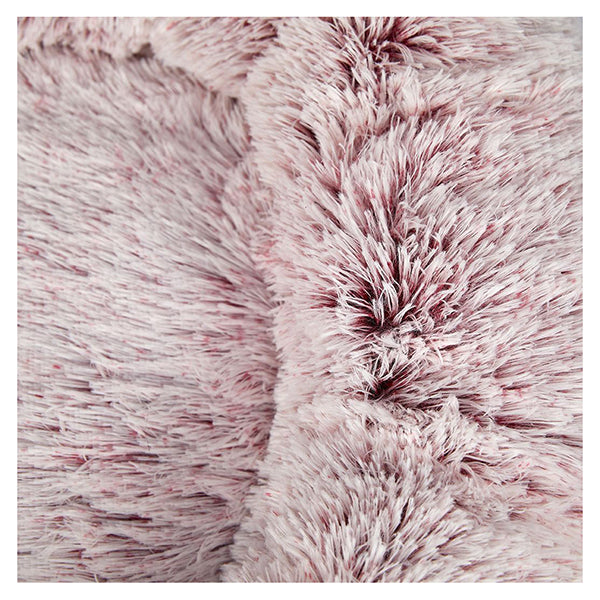 Replaceable Cover For Dog Calming Bed Nest Mat Soft Plush Kennel Pink