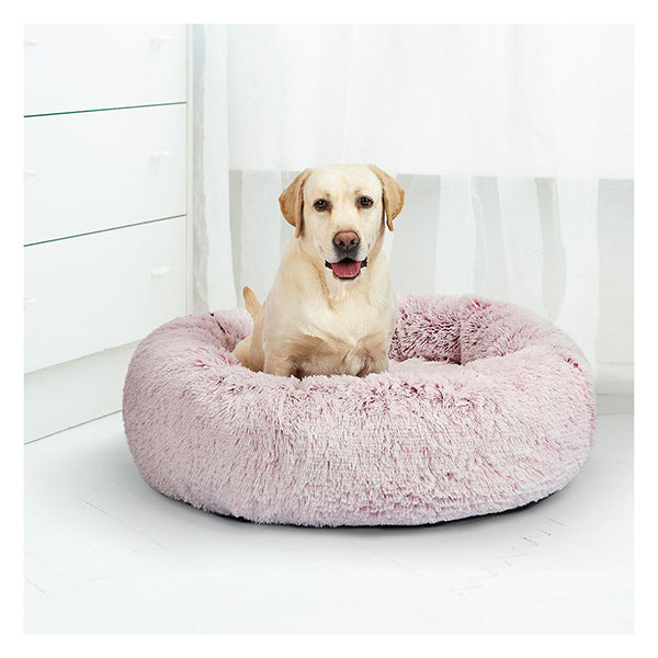 Replaceable Cover For Dog Calming Bed Nest Mat Soft Plush Kennel Pink