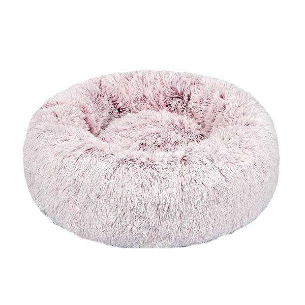 Replaceable Cover For Dog Calming Bed Nest Mat Soft Plush Kennel Pink