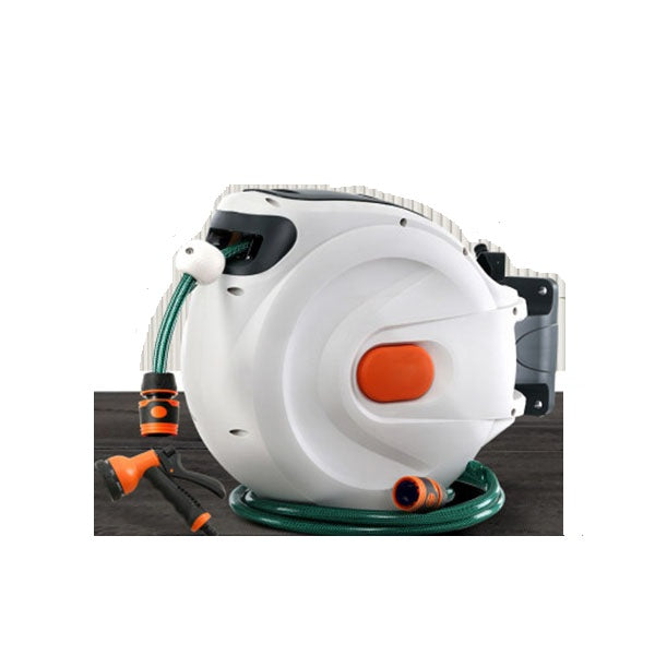 Retractable Hose Reel Auto Rewind Garden Water Spray Gun