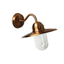 Retro Angled Outdoor Wall Light Copper