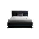 Rgb Led Bed Frame King Single Size Gas Lift Base Storage Leather Lumi