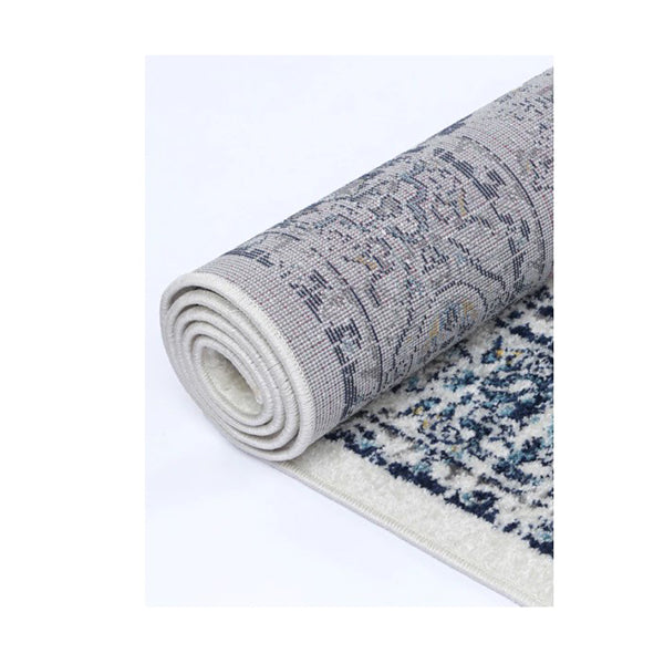 Rhone Emile Blue And Ivory Transitional Rug
