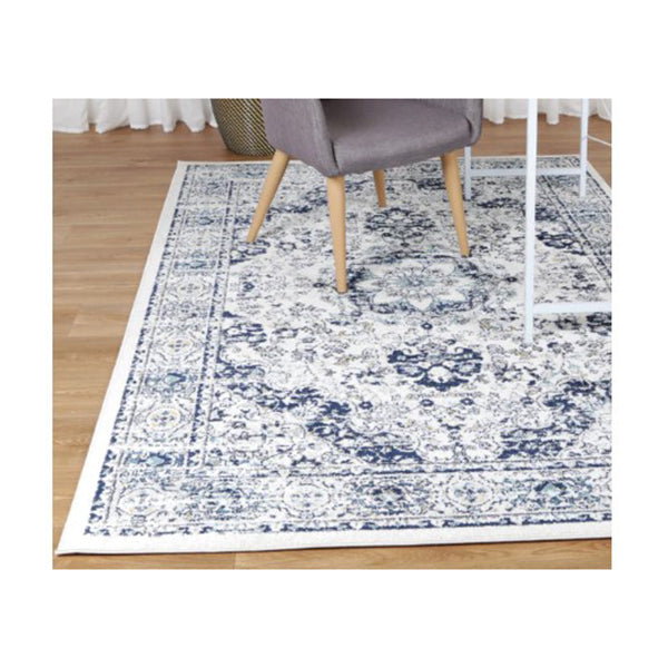 Rhone Emile Blue And Ivory Transitional Rug