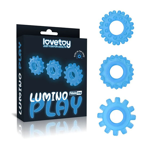 Lumino Play Penis Rings 3 Pack