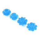 Set Of 4 Lumino Play Penis Rings Glow In The Dark Blue