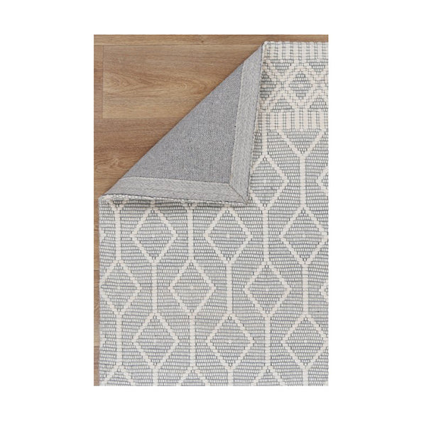 Rio Fountain Light Grey Wool Rug