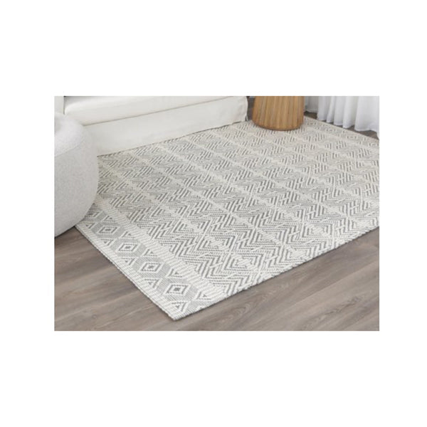 Rio Natural Light Grey Wool Rug