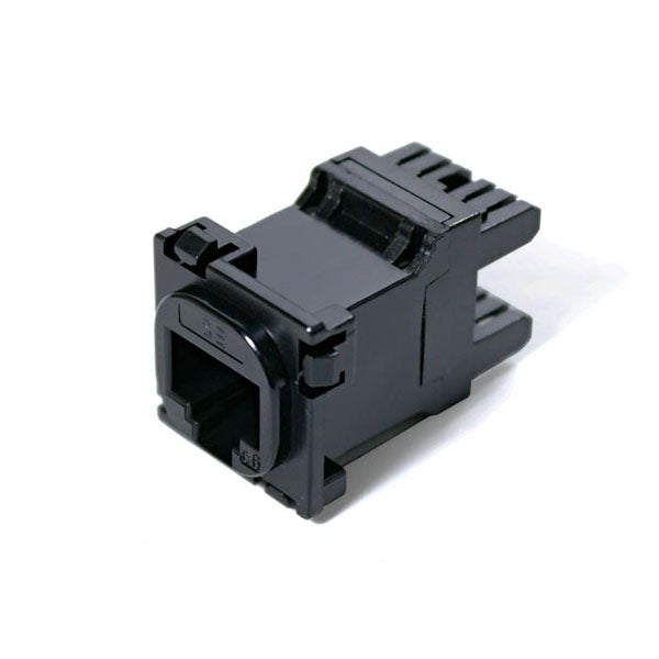 Serveredge Cat6 Utp Rj45 Australian Style Jack Black Pack Of 10