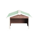 Robotic Lawn Mower Garage 72 X 87 X 50 Cm Mocca And White Firwood