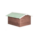 Robotic Lawn Mower Garage 72 X 87 X 50 Cm Mocca And White Firwood
