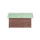 Robotic Lawn Mower Garage 72 X 87 X 50 Cm Mocca And White Firwood