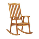 Rocking Chair With Cushions Solid Acacia Wood