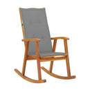 Rocking Chair With Cushions Solid Acacia Wood