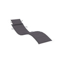 Rocking Sun Lounger with Cushion Solid Teak Wood