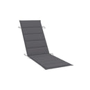 Rocking Sun Lounger with Cushion Solid Teak Wood