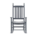 Rocking Chair With Curved Seat Wood