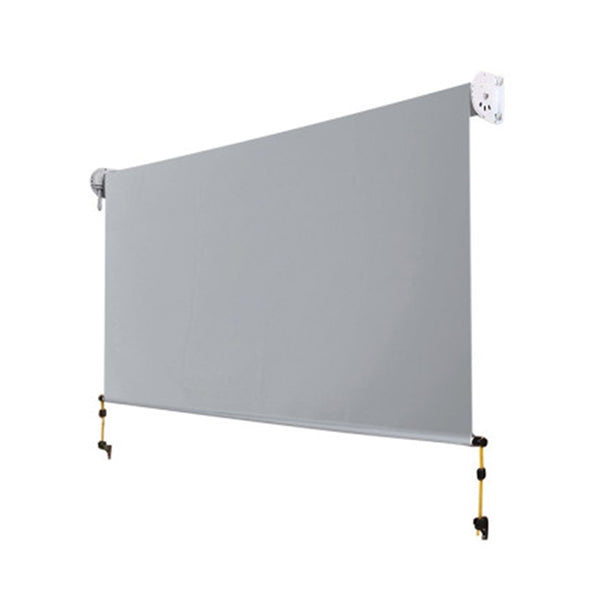 Outdoor Blind Window Privacy Screen Roll Down Awning Canopy Grey