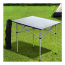 Roll Up Camping Table Foldable Portable Picnic Garden Bbq Desk 70Cm
