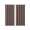 2 Pcs Room Darkening Blockout Curtains Panels 3 Layers Eyelet